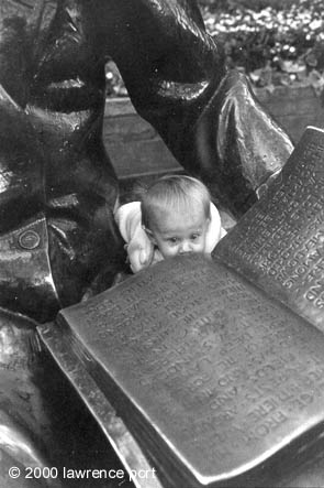 baby in book