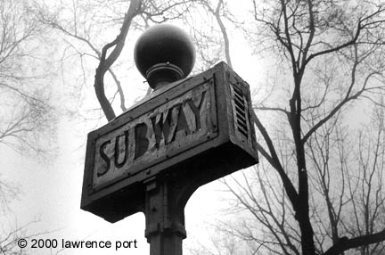 gothic subway sign