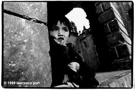 child in archway